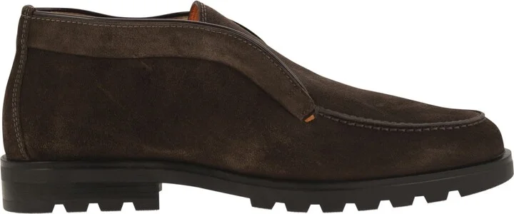 Suede Ankle Boot Without Laces