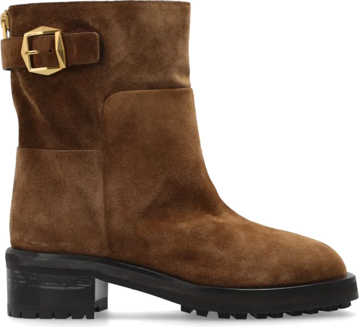 Suede Ankle Boots Brooklyn, , - Brown