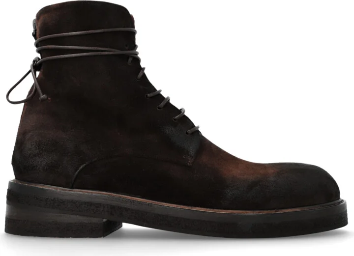 Suede Ankle Boots, , - Brown