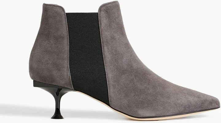 Suede ankle boots