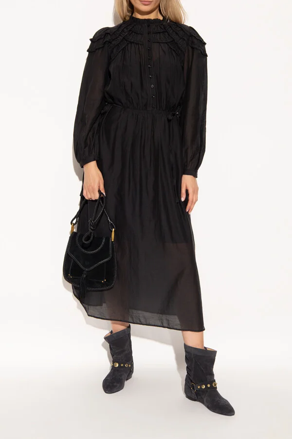 Suede Ankle Boots "Stania", , - Black - Image 2