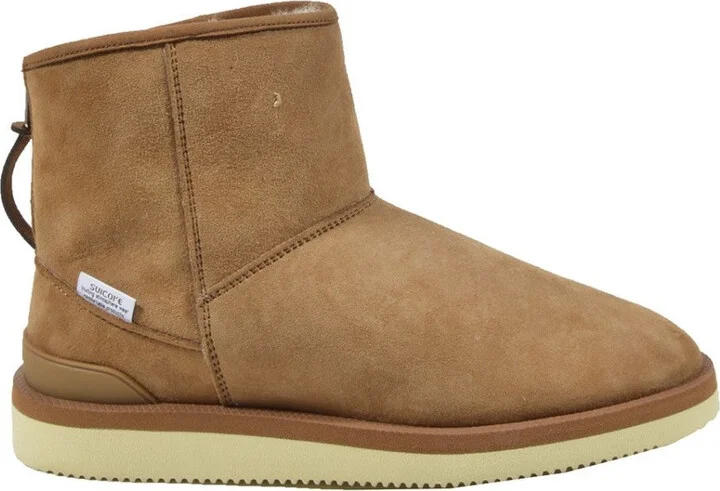 Suede Ankle Boots With Fur Lining