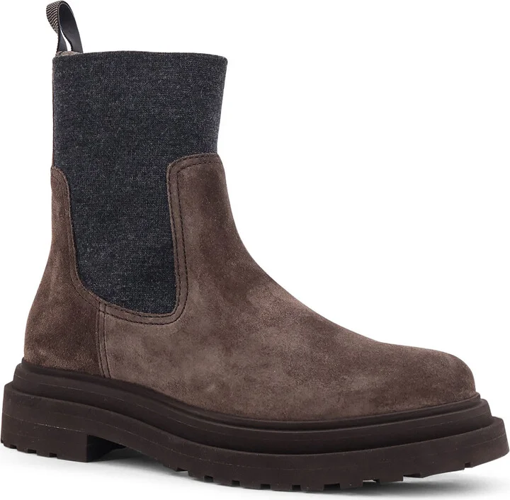 Suede Ankle Boots With Monili Detail - Image 2
