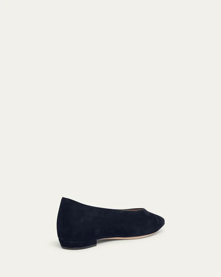 Suede Ballerina Flats - Image 4