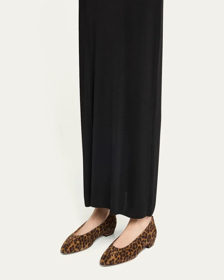 Suede Ballerina Flats - Image 2
