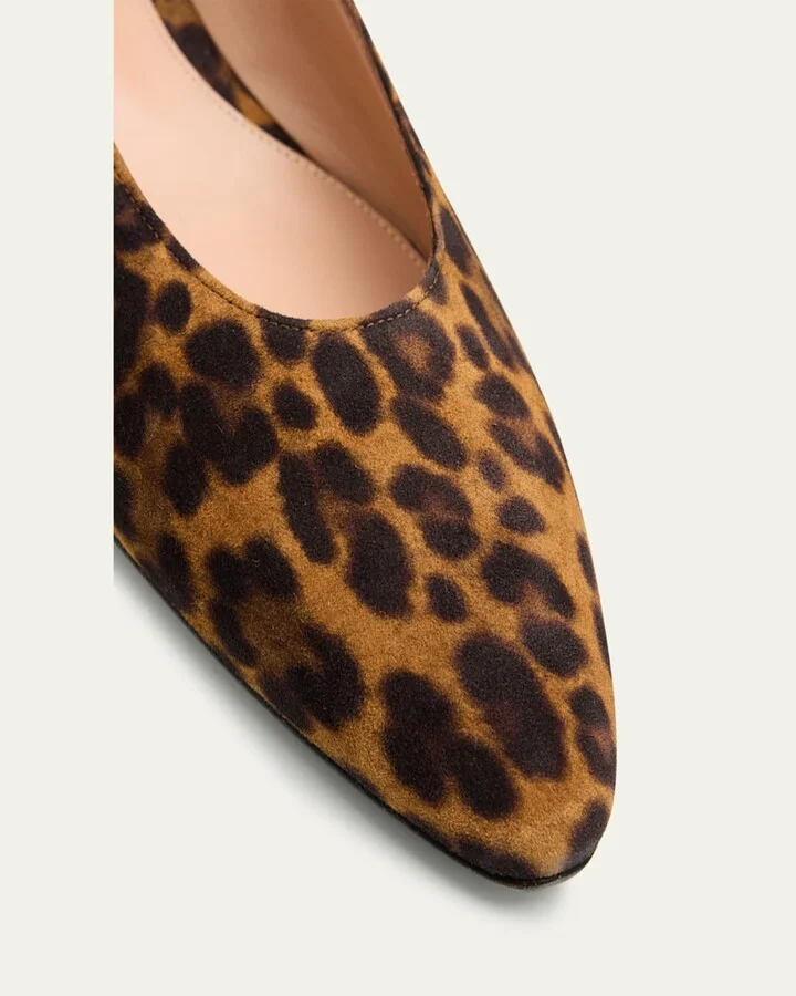 Suede Ballerina Flats - Image 5