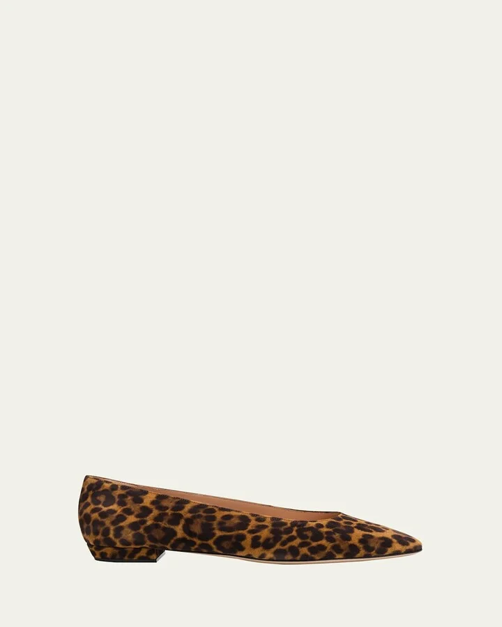 Suede Ballerina Flats