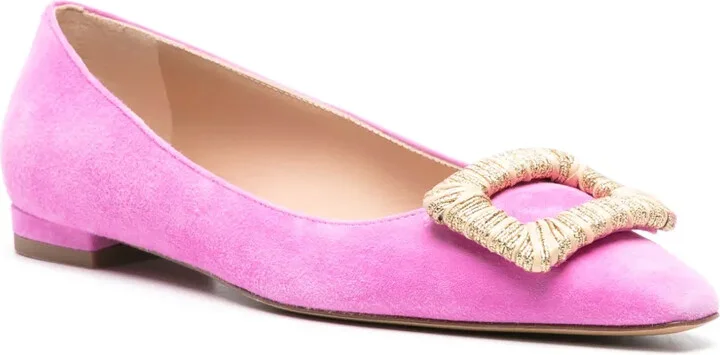 Suede Ballerina Shoes - Image 2
