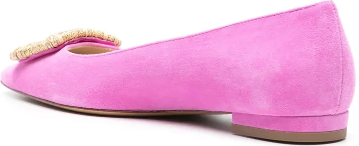 Suede Ballerina Shoes - Image 3