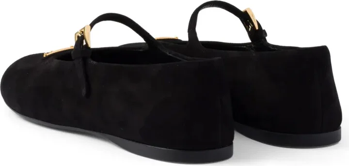 Suede Ballerina Shoes - Image 3