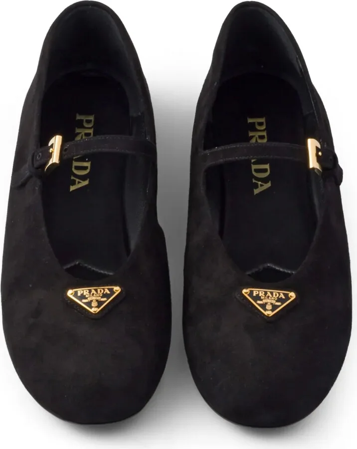 Suede Ballerina Shoes - Image 4