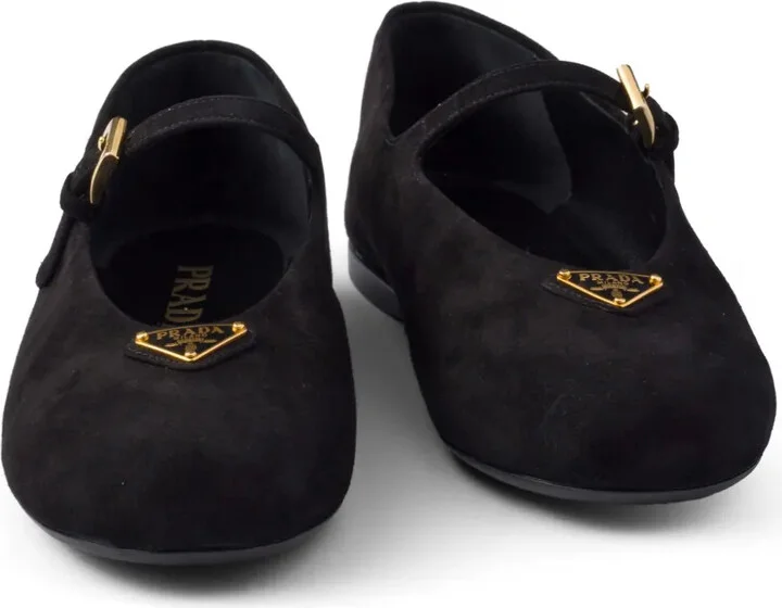 Suede Ballerina Shoes - Image 5