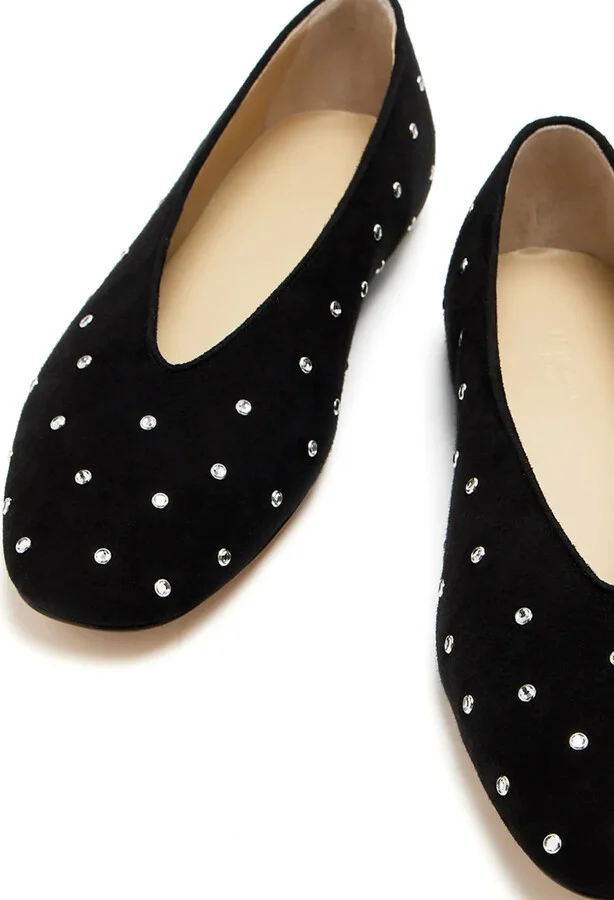 Suede Ballerina Shoes - Image 4