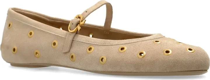 Suede Ballerina Shoes - Image 2