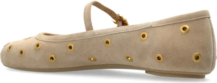 Suede Ballerina Shoes - Image 3