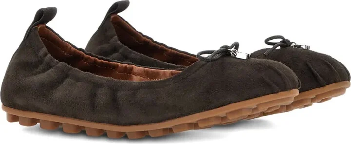 Suede Ballerina Shoes - Image 2