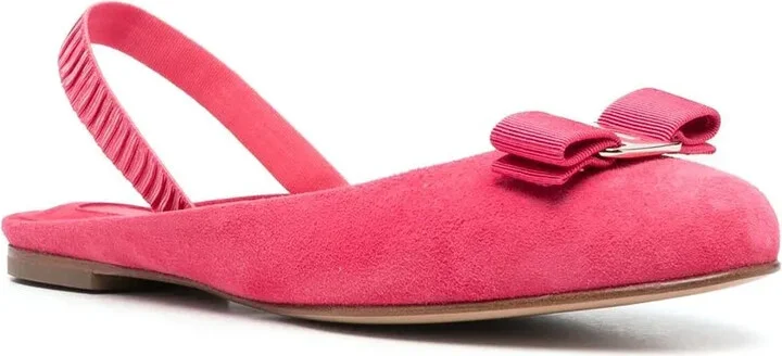 Suede ballerina shoes - Image 2