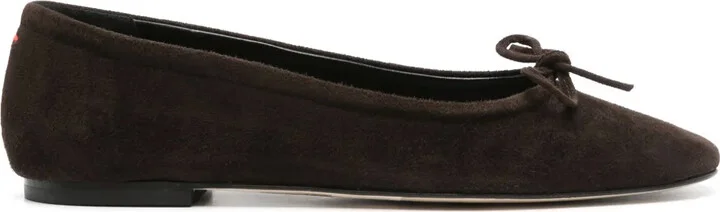 Suede Ballerina Shoes