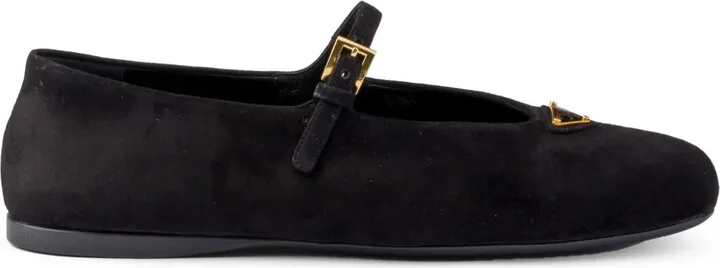Suede Ballerina Shoes