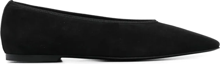 Suede Ballerina Shoes