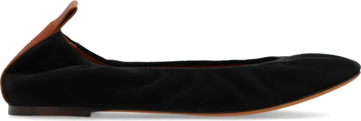 Suede Ballerinas, , - Black