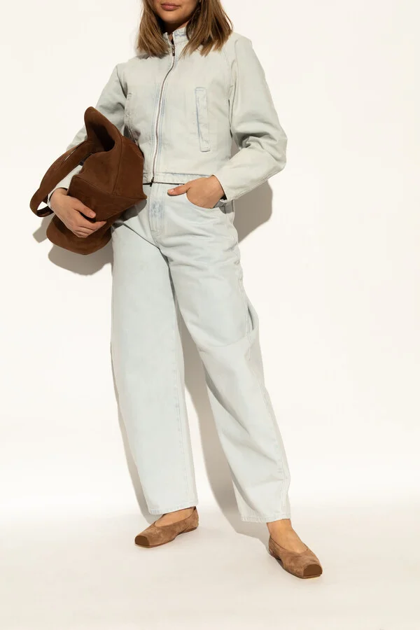 Suede Ballerinas, , - Brown - Image 2
