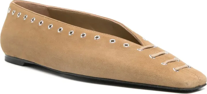 Suede Ballet Flats - Image 2