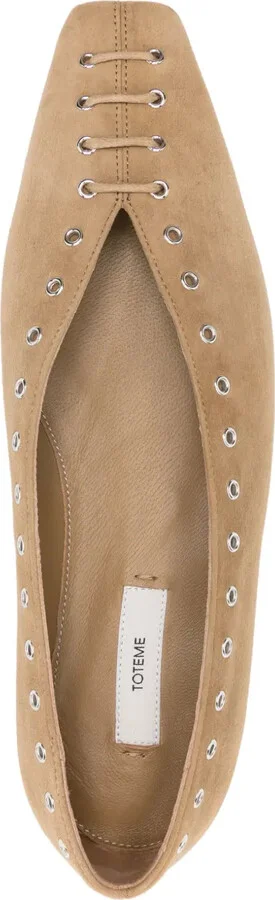 Suede Ballet Flats - Image 4