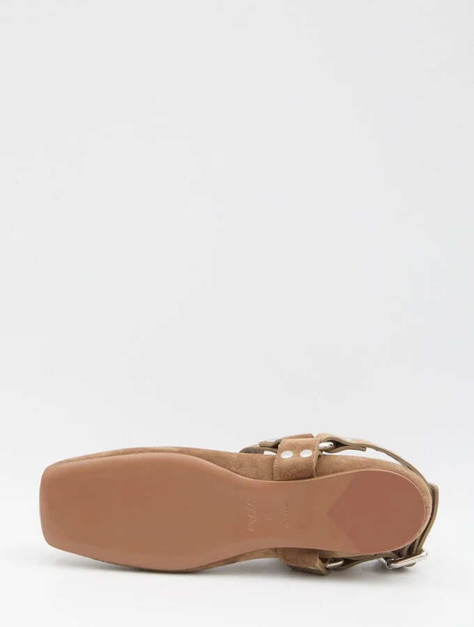 Suede Ballet Flats - Image 4