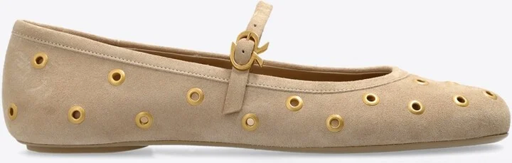 Suede Ballet Flats