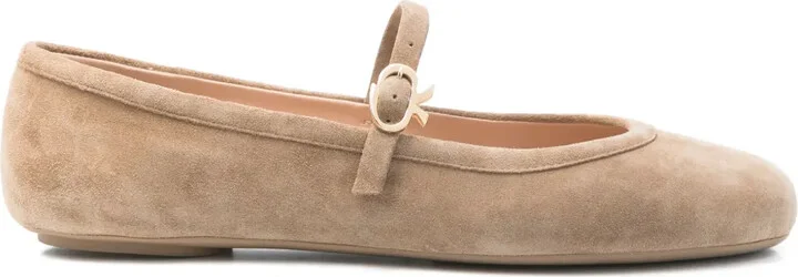 Suede Ballet Flats