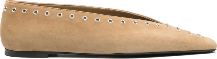 Suede Ballet Flats
