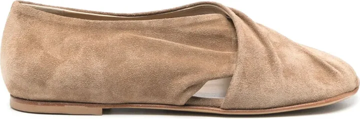 Suede Ballet Flats