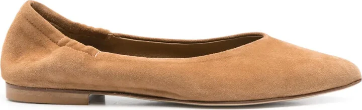 Suede Ballet Flats