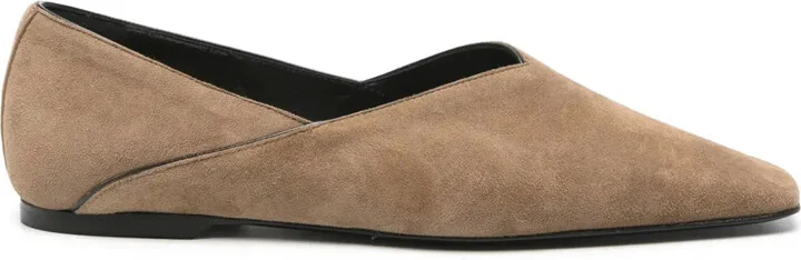 Suede Ballet Flats
