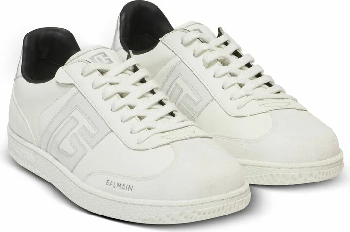 Suede Balmain Swan Trainers - Image 3