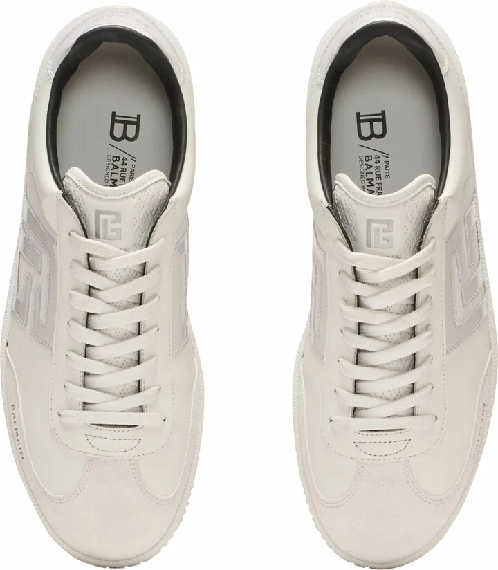 Suede Balmain Swan Trainers - Image 5