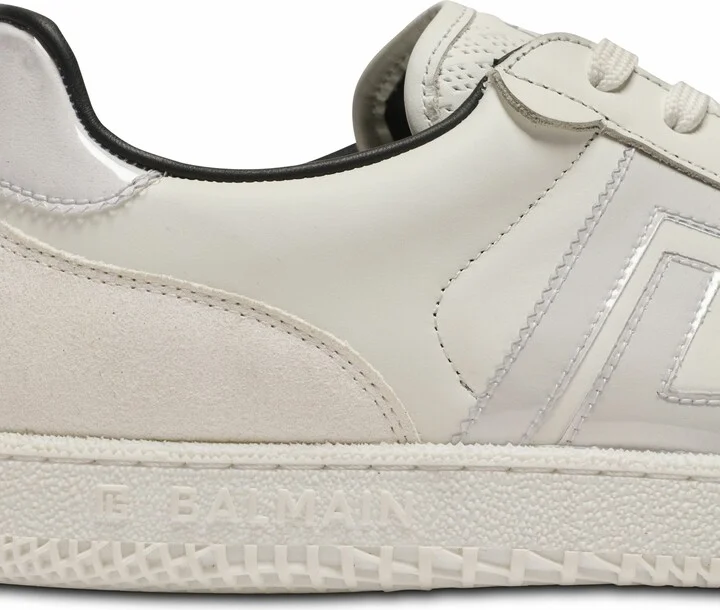 Suede Balmain Swan Trainers - Image 8