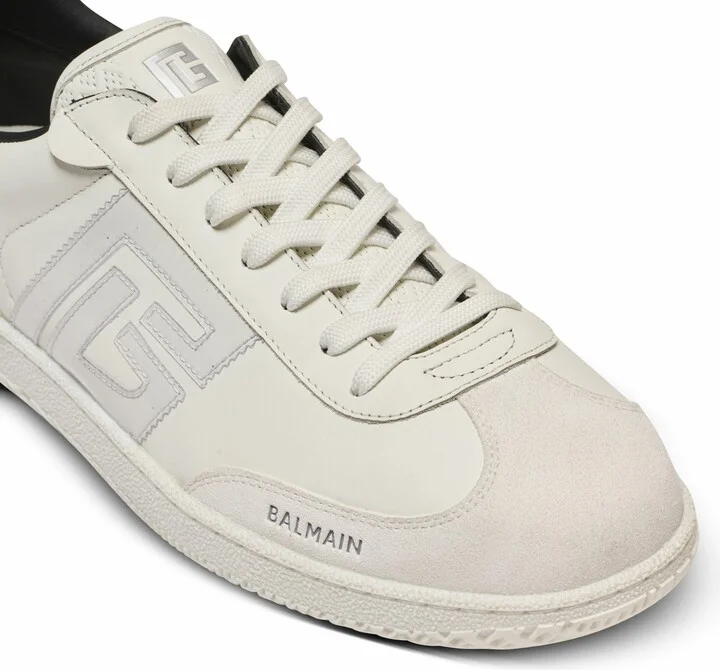 Suede Balmain Swan Trainers - Image 9