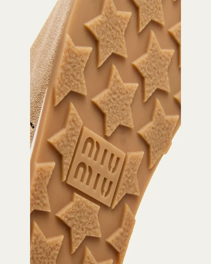 Suede Bicolor Retro Trainer Sneakers - Image 2