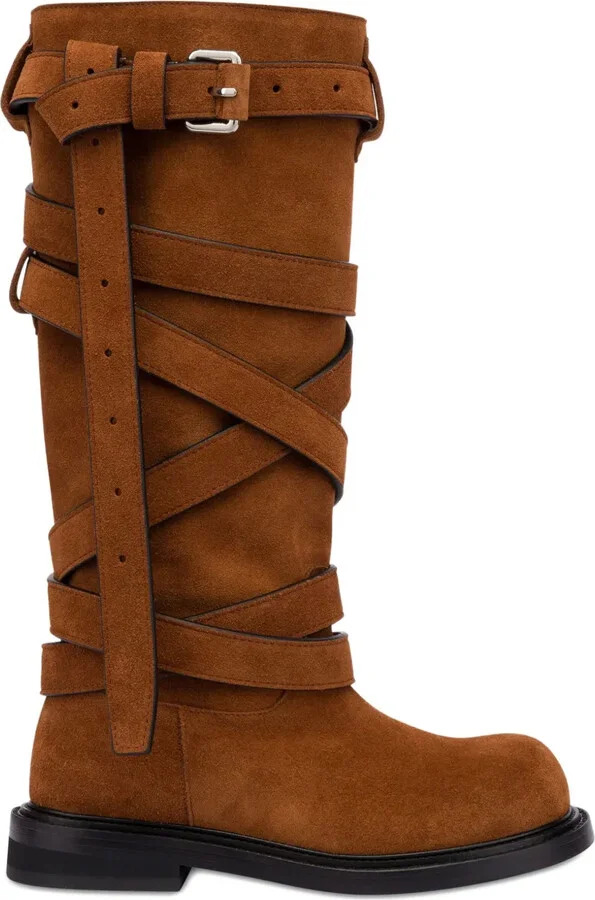Suede Biker Boots