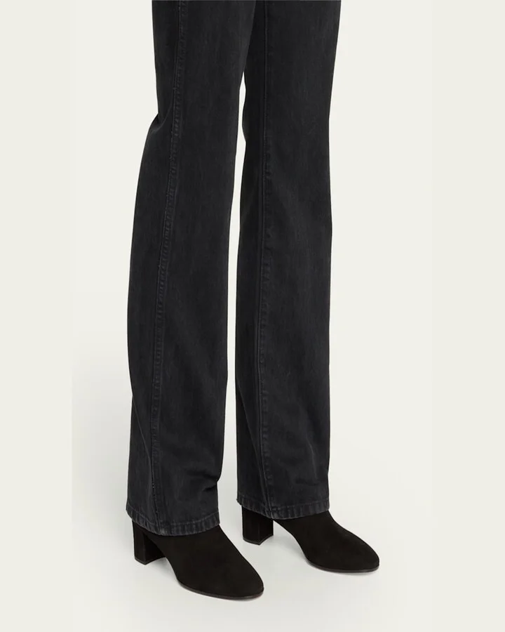 Suede Block-Heel Ankle Booties - Image 6