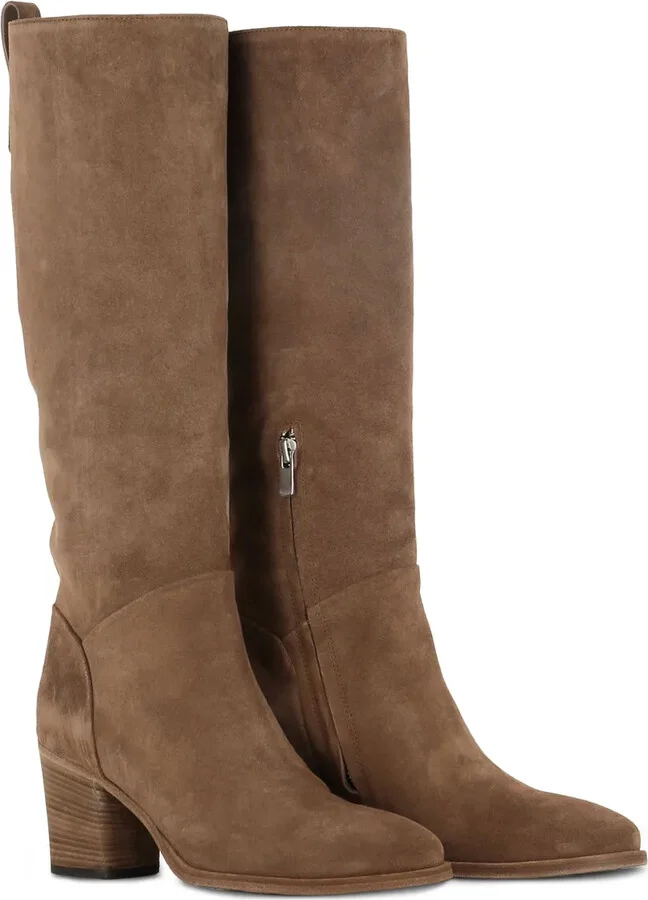 Suede Block-Heel Boots - Image 3