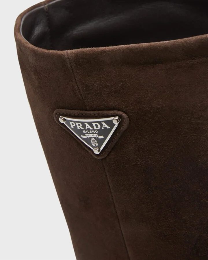 Suede Block-Heel Knee Boots - Image 8