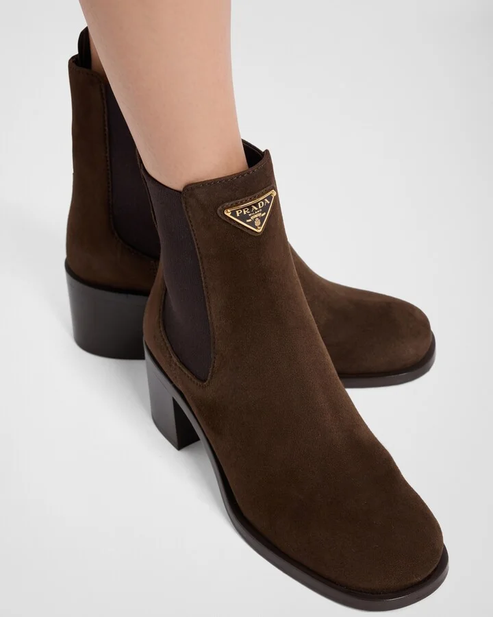 Suede booties - Image 3