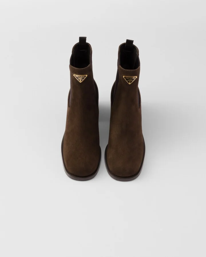 Suede booties - Image 4
