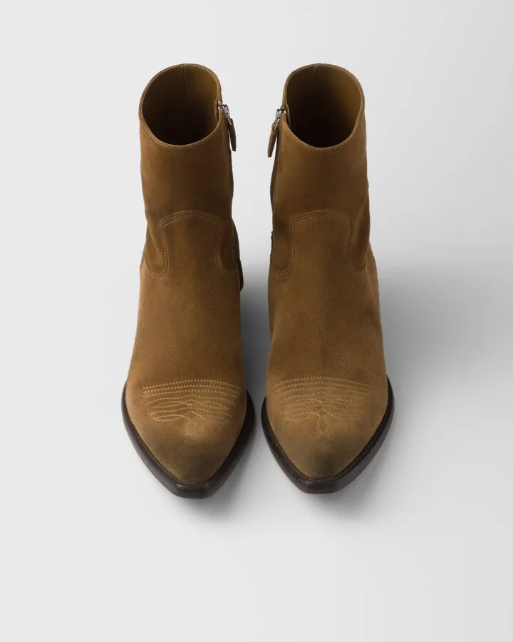 Suede booties - Image 4