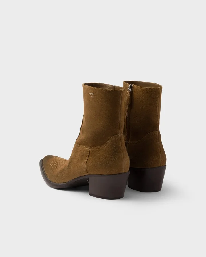Suede booties - Image 5