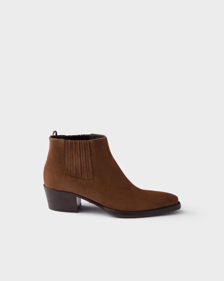 Suede booties - Image 2