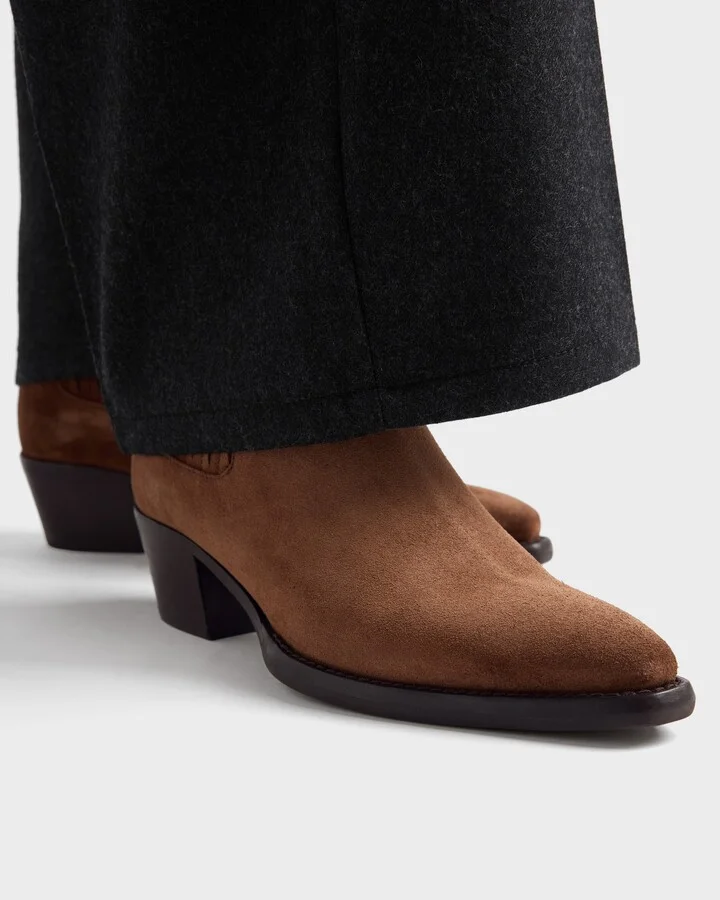 Suede booties - Image 3